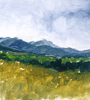 Detail of landscape_oil on paper_A. Pollard